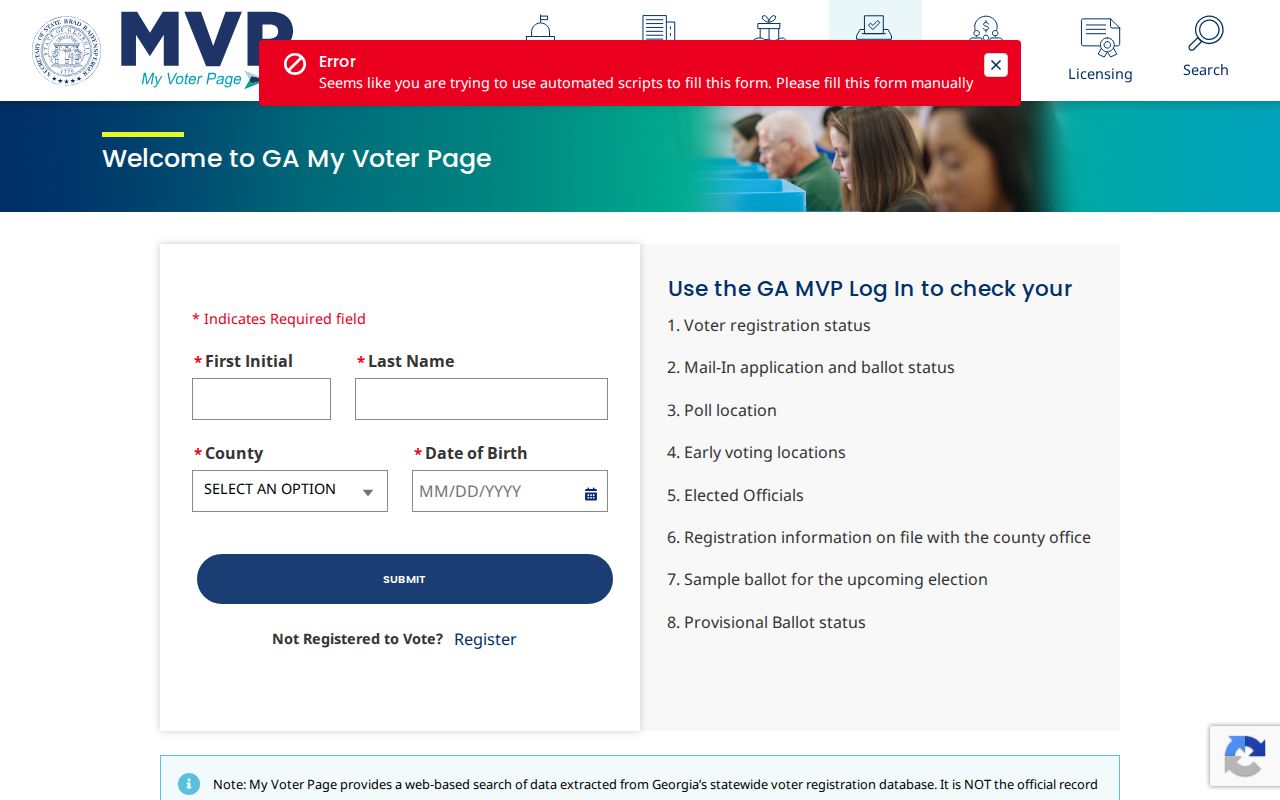Douglasville residents directory Georgia voter lookup