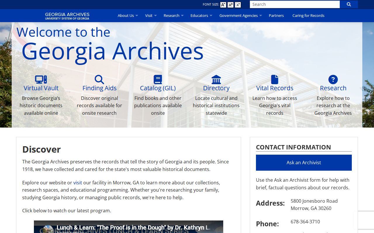 Georgia Archives catalog and research access for Douglasville previous residents
